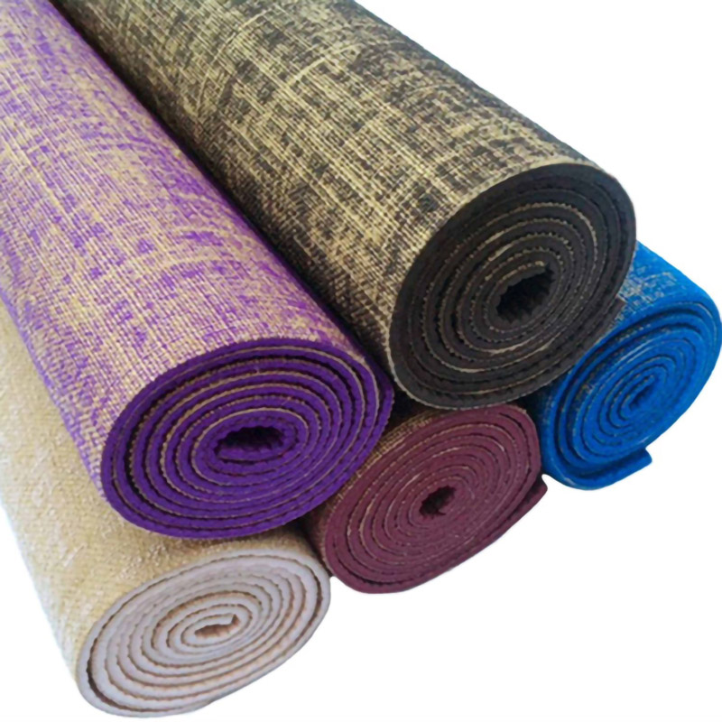 Jute Yoga Mat - Non Slip Eco Natural Rubber Mat