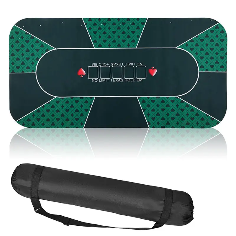 Poker Mat - Smooth Fabric Surface Non Slip Eco Natural Rubber Mat